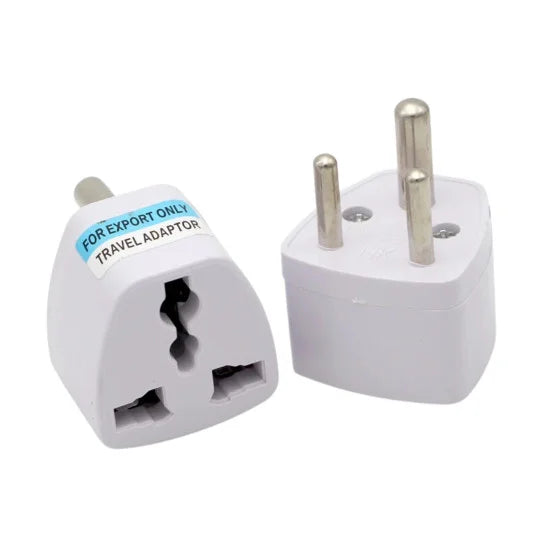 Hi-Lite Essentials 3 Pin Traveler Conversion Plug (White)