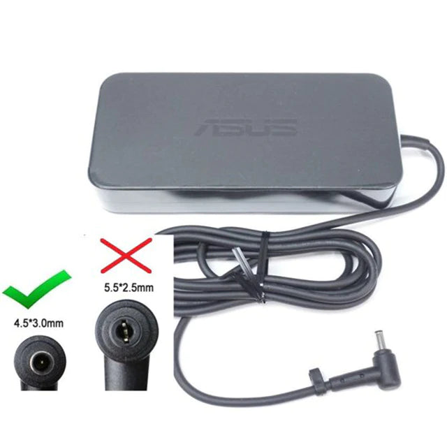 Asus 150W 20V 7.7A Laptop Charger Adapter AC Power Charger (Connector size:4.5*3.0mm) - Power Cable Included