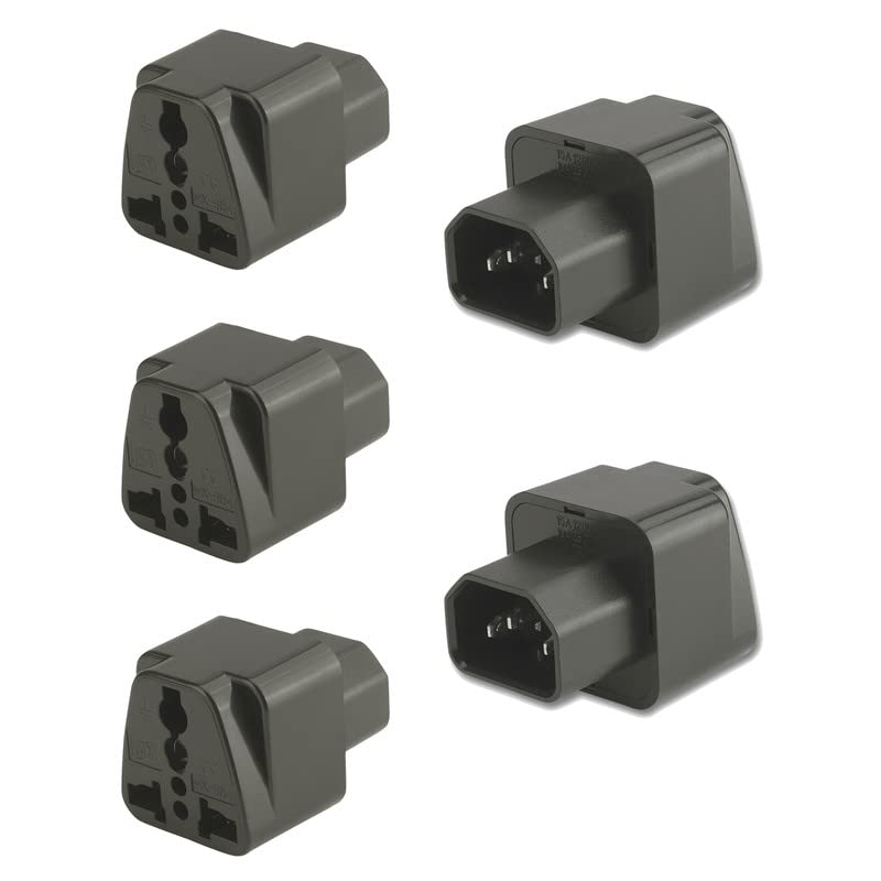 C14 to 3 pin plug converter