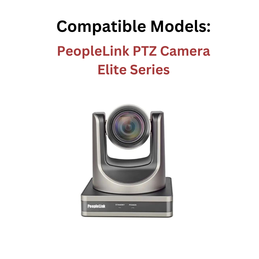 Hi-Lite Essentials 12V - 2Amp Power Adapter for PeopleLink PTZ Camera Elite Series- DC Pin