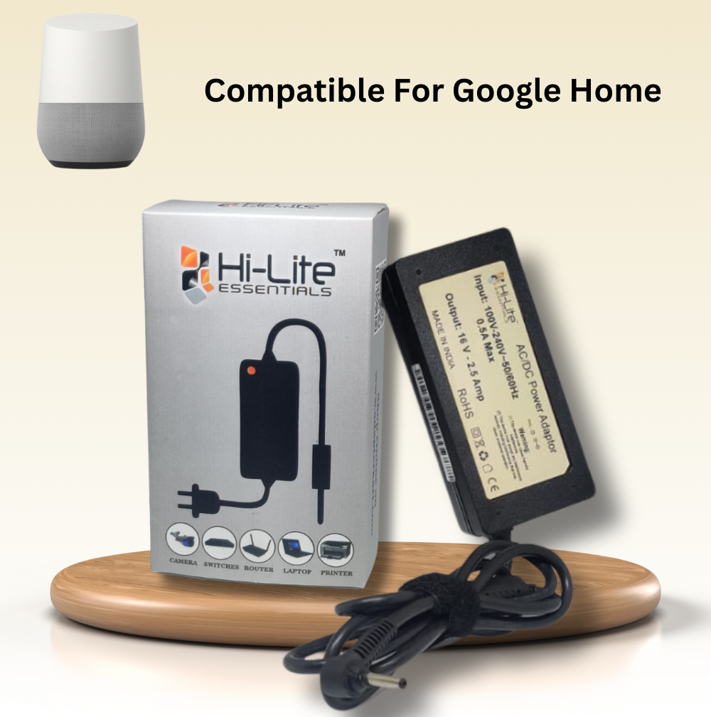 Power adapter charger for google home speaker