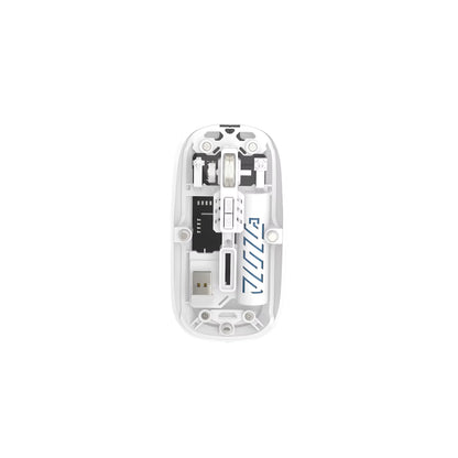 Rechargeable Wireless Mouse, Dual Mode (2.4GHz + BT), Silent Operation, Transparent Body, RGB, Battery Indicator, for Mac | Laptop | Computer | Tablet
