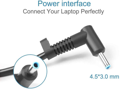 HP 150W Slim Blue Pin Smart 4.5mm AC Adapter With Power Cord- Pin Size: 4.5mm * 2.9mm