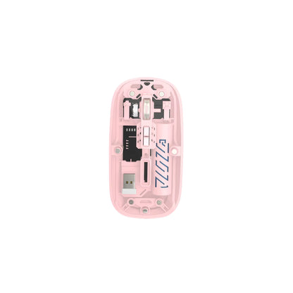 Rechargeable Wireless Mouse, Dual Mode (2.4GHz + BT), Silent Operation, Transparent Body, RGB, Battery Indicator, for Mac | Laptop | Computer | Tablet