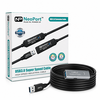 Neoport High Speed USB 3.0 Extension Cable Suitable for PTZ Camera, Hard Disk, Printers and other devices