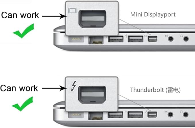 Original Mini DisplayPort to VGA Adapter - Mini DP to VGA Converter - 1080p Video - mDP or Thunderbolt 1/2 Mac/PC to VGA for Monitor/Projector/Display