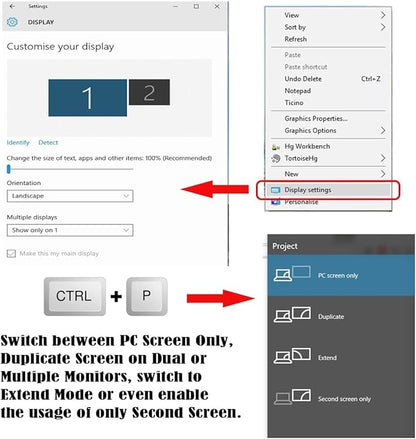 Original Mini DisplayPort to VGA Adapter - Mini DP to VGA Converter - 1080p Video - mDP or Thunderbolt 1/2 Mac/PC to VGA for Monitor/Projector/Display
