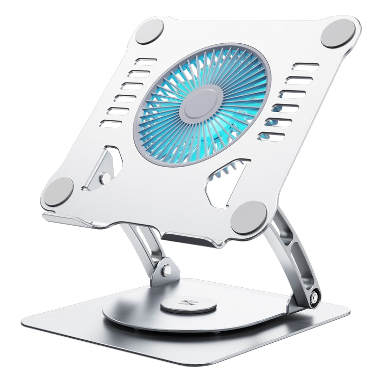 Buy Rotating Dual-purpose Desktop Fan Aluminum Alloy Laptop Stand ...
