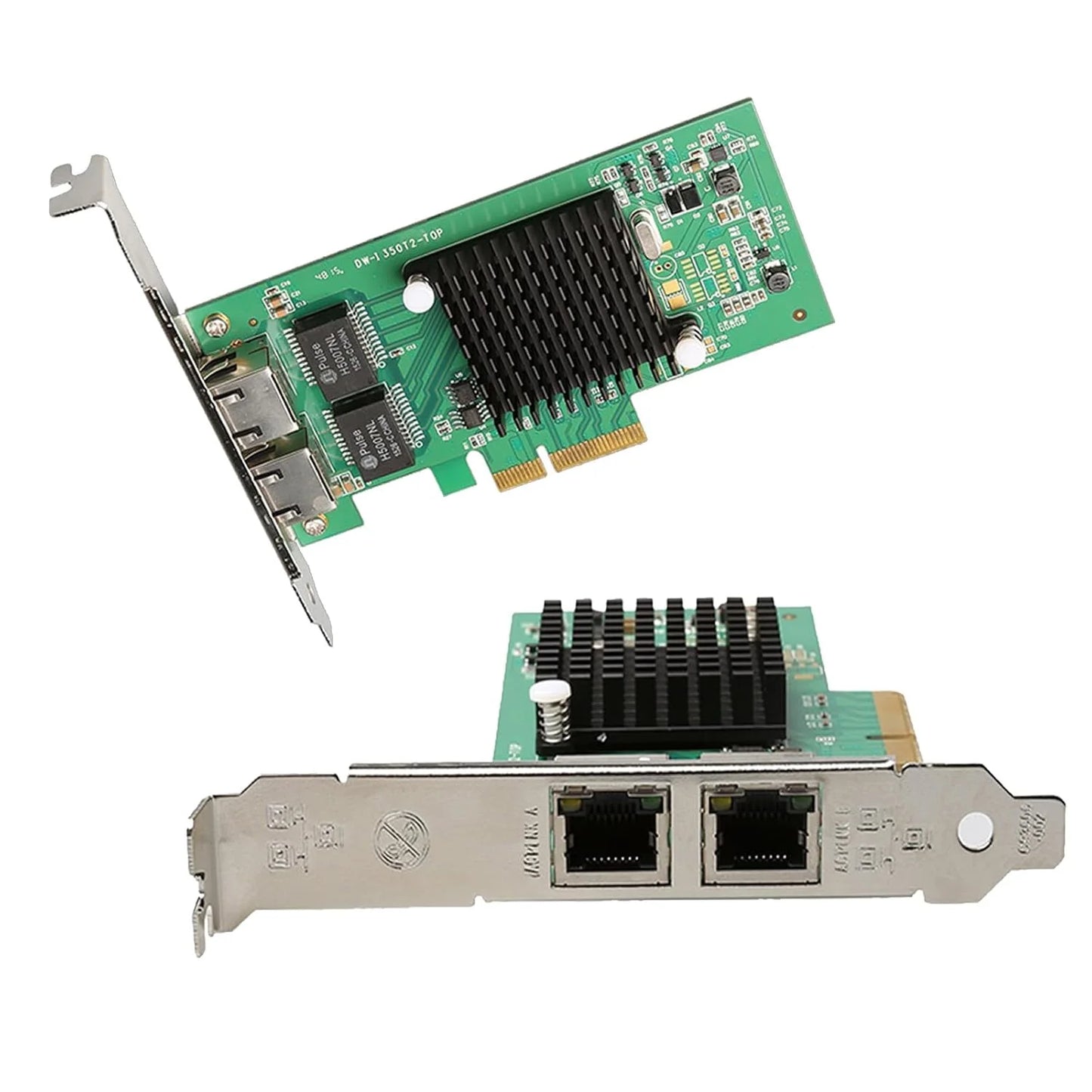 PCI-E Dual Port Gigabit LAN Card for Servers & Desktops | Intel 82575EB Chipset, 2 Port Giga PCIe x1 LAN Card