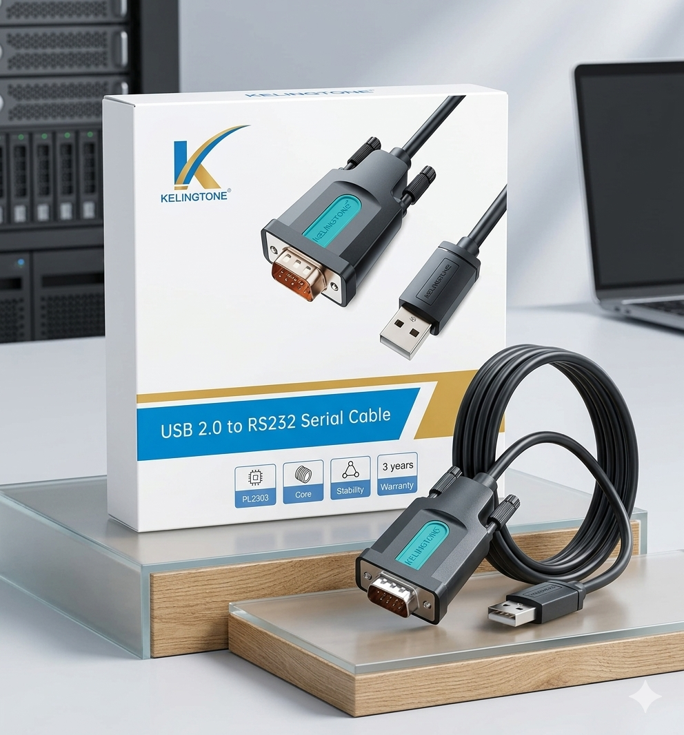 Kelingtone USB to RS232 serial converter-1