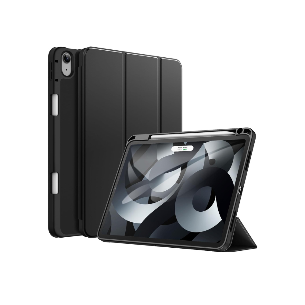 Smart Cover Case for iPad Air 11-Inch M4/M3/M2 (2026/2025/2024) & iPad Air 10.9 (2022/2020 5th/4th Generation) | Pencil Holder | Slim Tablet Cover with Soft TPU Back