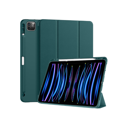Smart Cover Case for Apple iPad Pro 11 inch 2022/2021 4th/3rd Generation | Pencil Holder | Slim Tablet Cover with Soft TPU Back