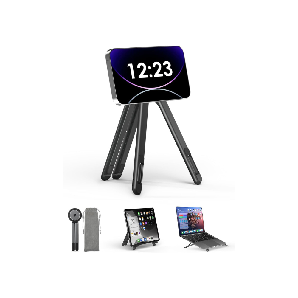 Portable Metal laptop stand with mobile holder