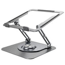 Foldable 360 Degree Rotating Laptop Lifting Bracket Aluminum Alloy Notebook Desktop Stand(Gray)