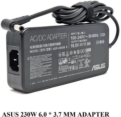 ASUS 230W (6.0mm * 3.7mm) 19.5V 11.8A ASUS ROG Zephyrus GX501 GX501V GX501VI adapter 230 W Adapter  (Power Cord Included)