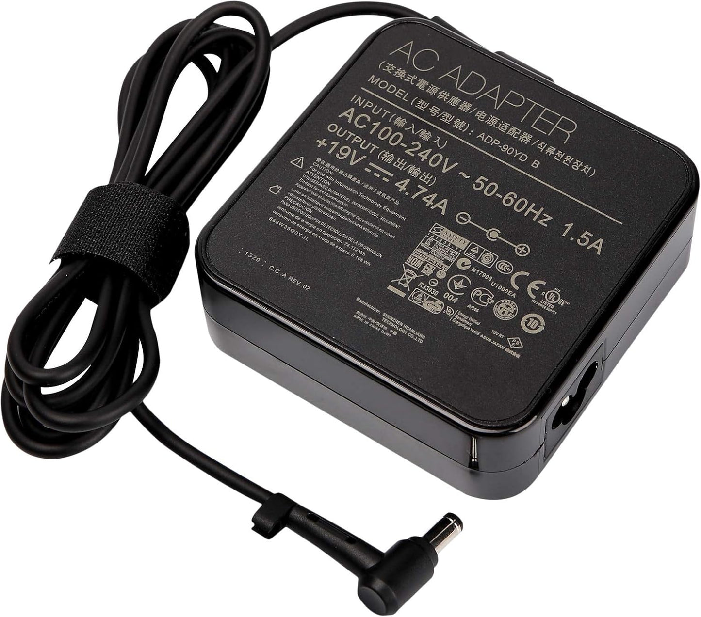 Oem Asus 90W 19V 4.7A Laptop Charger Adapter AC Power Charger (Connector size:4.5*3.0mm) - Power Cable Included