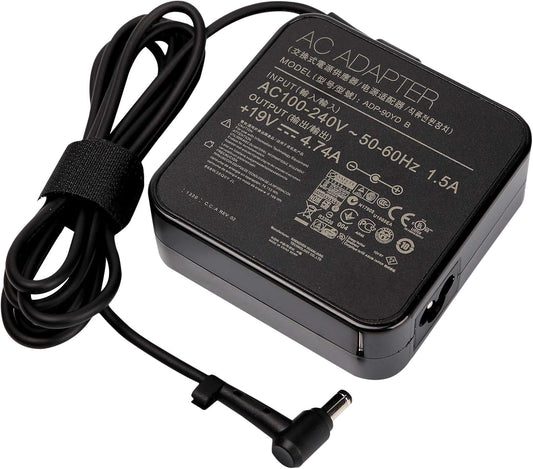 Oem Asus 90W 19V 4.7A Laptop Charger Adapter AC Power Charger (Connector size:4.5*3.0mm) - Power Cable Included