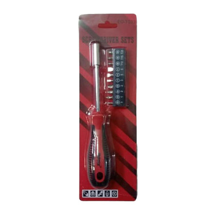 10 in 1 Screwdriver Toolkit Set - Phillips, Flat, Other Bit Types - 10 Pcs - Electronic, Home Appliance & Precision Device Repair Multipurpose