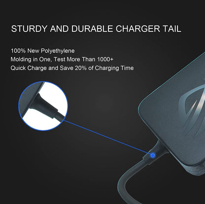 OEM Asus 200w 20.0V 10.0A ADP-230GB B Charger Fit for Asus ROG Zephyrus S GX531GW GX701GX GX701GW GX701GV GL702V GX501V Strix Scar II GL704GM-DH74 GL703GM-DS74 Gaming Laptop AC Adapter - Power Cable Included