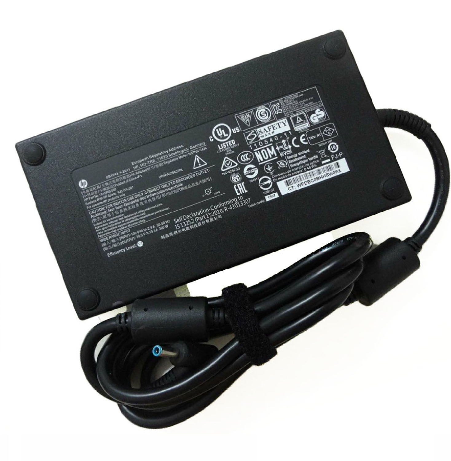 hp 200w blue pin laptop adapter charger