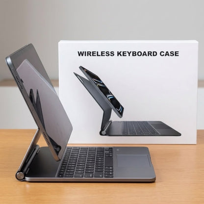 Smart Wireless Keyboard Case for iPad A16 11th Gen and 10th Gen, 11-Color Backlit, Gesture Touchpad, Magic Style Floating Cantilever Magnetic Keyboard (NOT FIT to Air 11/5th/4th/Pro 11)