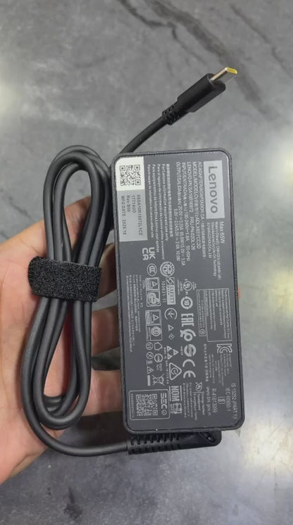 OEM Lenovo 65W Standard AC Adapter (USB Type-C)- Check Compatible models in Description-  With Power Cable