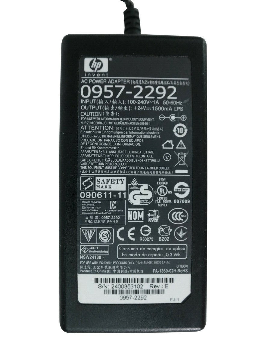 Hi-Lite Essentials 32V 1560Ma Printer Power Adapter for HP ScanJet Pro 3000s3 / 3000s4 / 5000 s4 / 4500 FN1 (Check models in description) - Power Cable Included