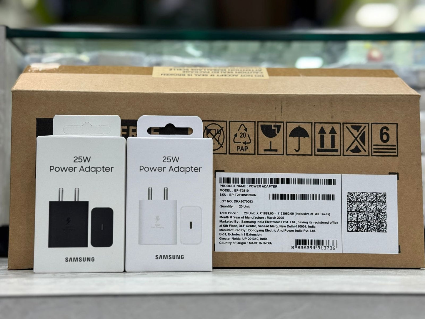 Samsung Imported 25W USB Type-C Travel Adaptor Without Cable for Google Pixel, Xiaomi, Motorola, iPhone, Samsung Galaxy Tab S/A Series, Galaxy S10/M54/M55/A80/A90/S25/S24, Black