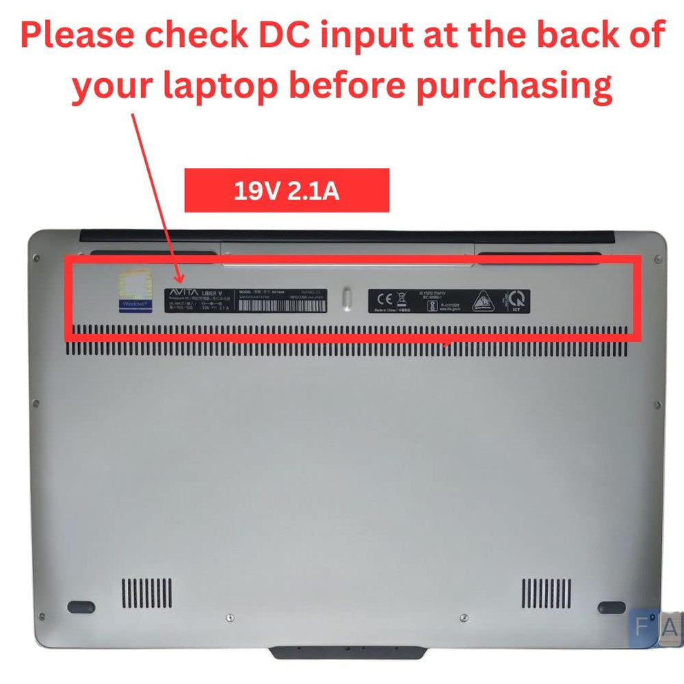 Buy 19V 2.1 Amp Power Adapter Charger for Avita Liber v14 / Avita Pura