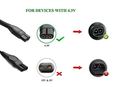 Hi-Lite Essentials 4.3v Trimmer Charger Adapter for Philips Trimmer (Check Compatibility in description)