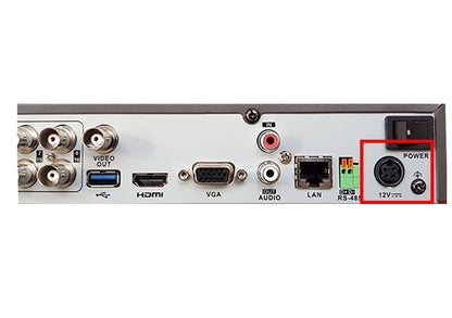 Hi-Lite Essentials 12V - 3Amp Power Adapter for Hikvision 4, 8 Channel DVR 4 pin